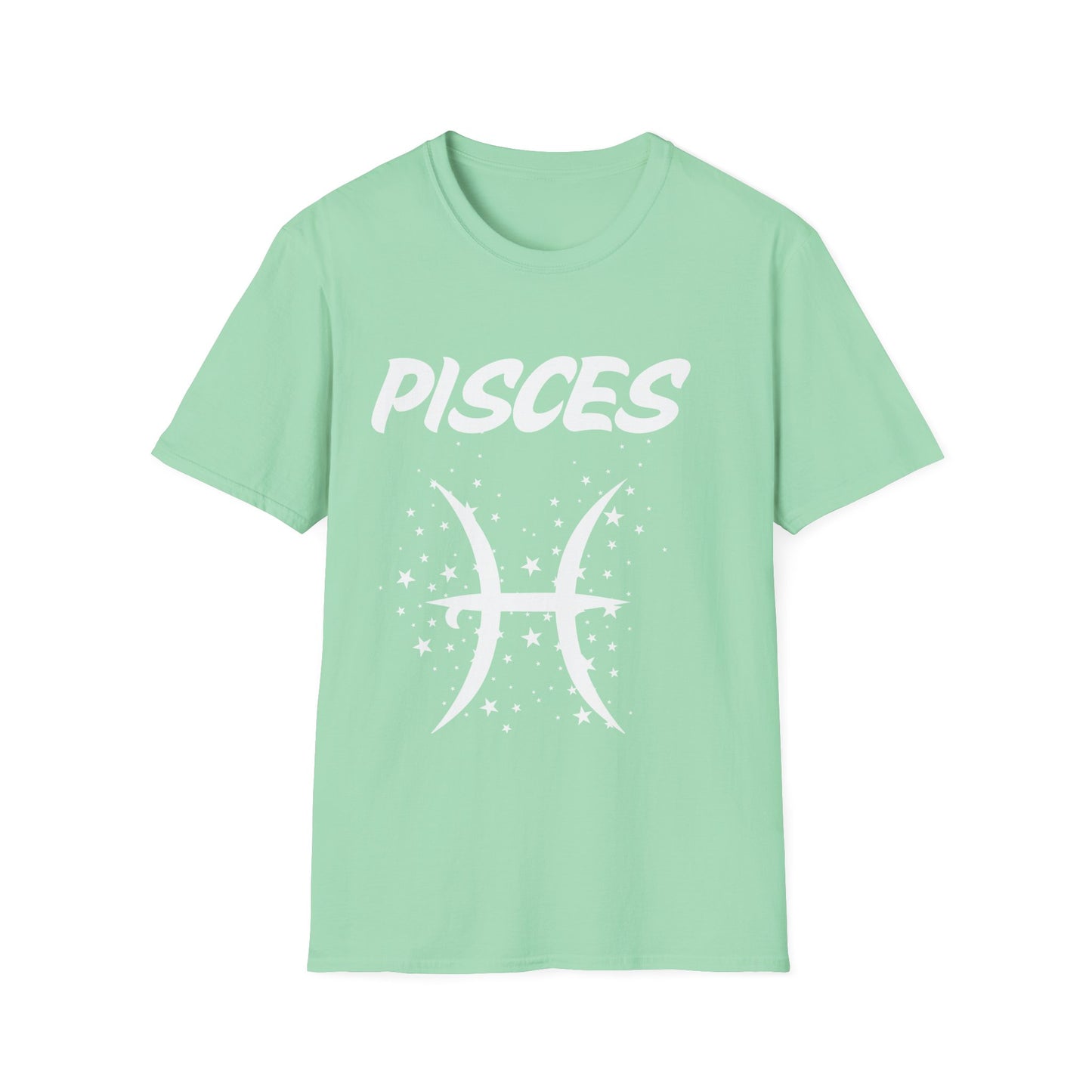 Pisces Zodiac White Soft Unisex T-shirt