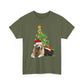 Christmas Dog and cat cotton unisex T- shirt