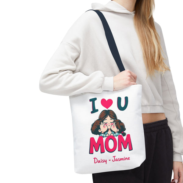 I Love Mom Tote Bag AOP
