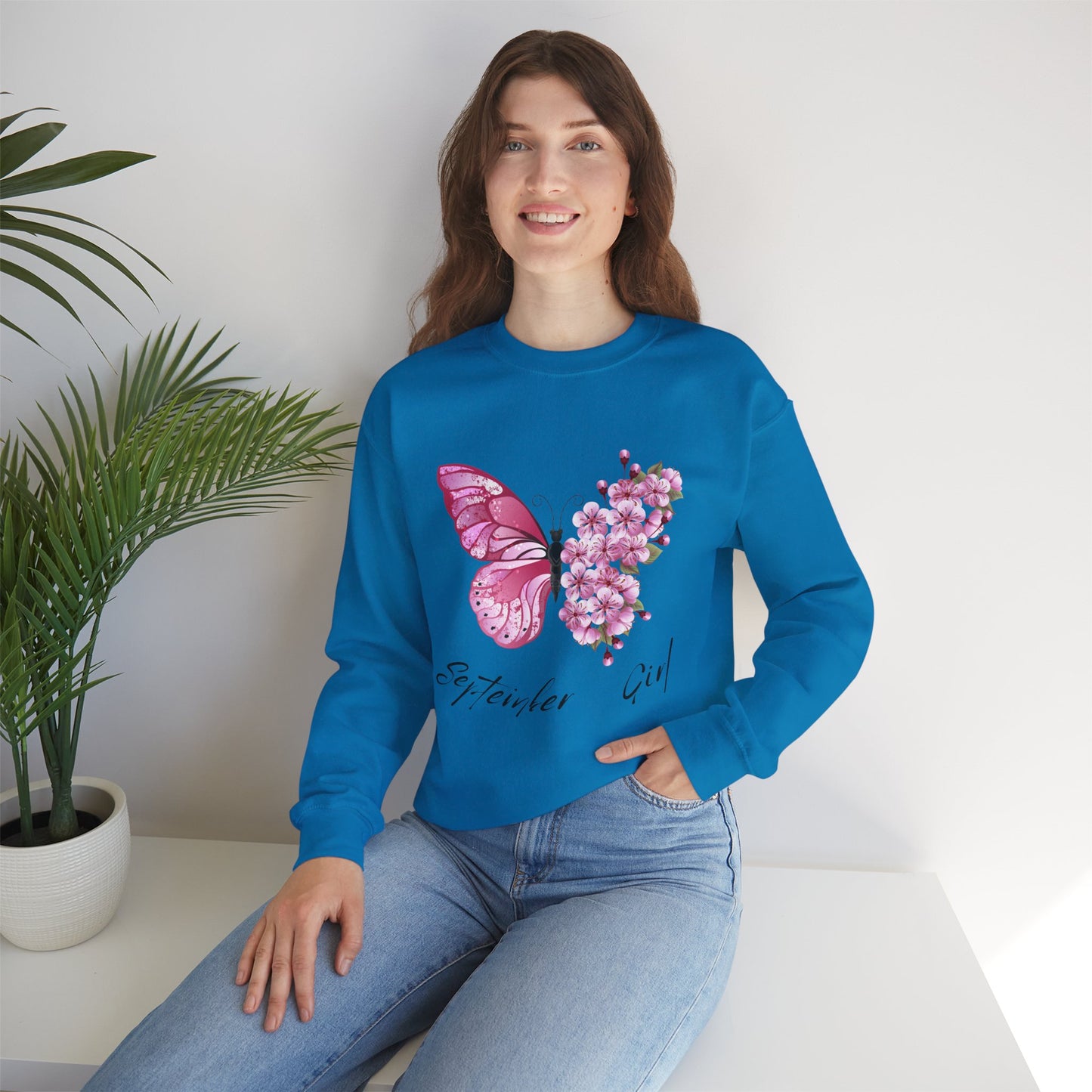 September Girl Butterfly Sweatshirt