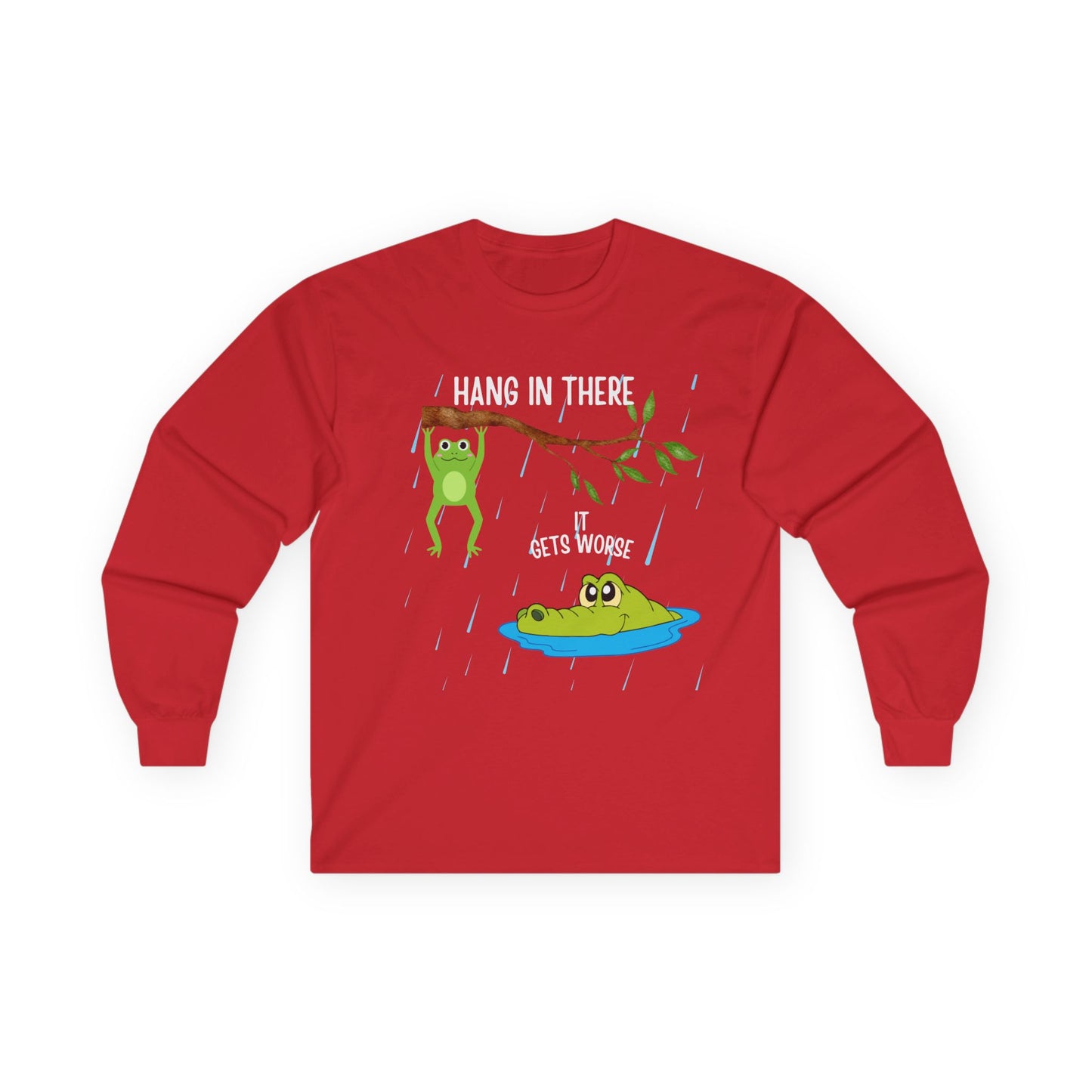 Frog Friends Long Sleeve Tee - Cute Design, Gift for Nature Lovers, Casual Wear, Outdoor Fun, Unisex T-Shirt, Spring Fashion