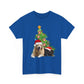 Christmas Dog and cat cotton unisex T- shirt