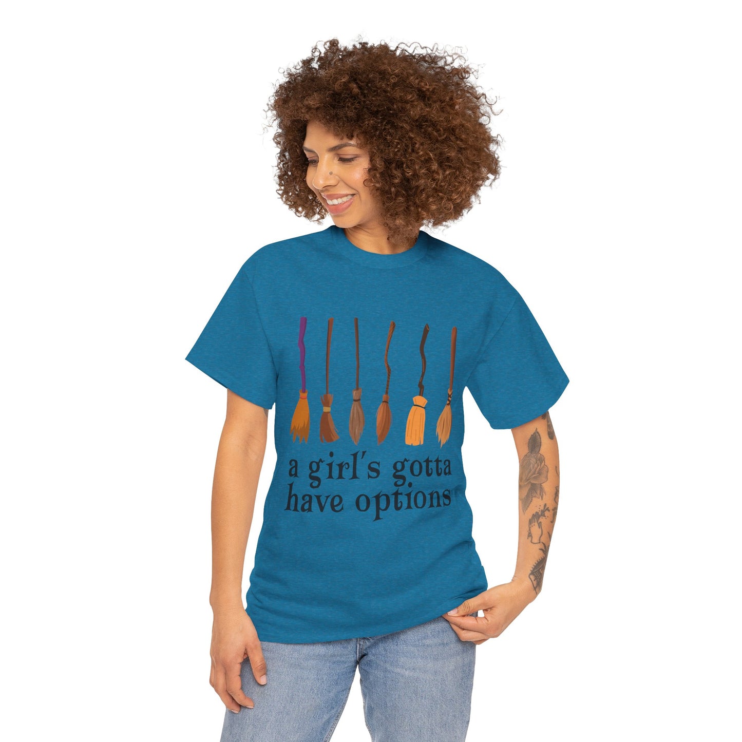 Girl's Gotta Have Options Unisex Cotton Tee