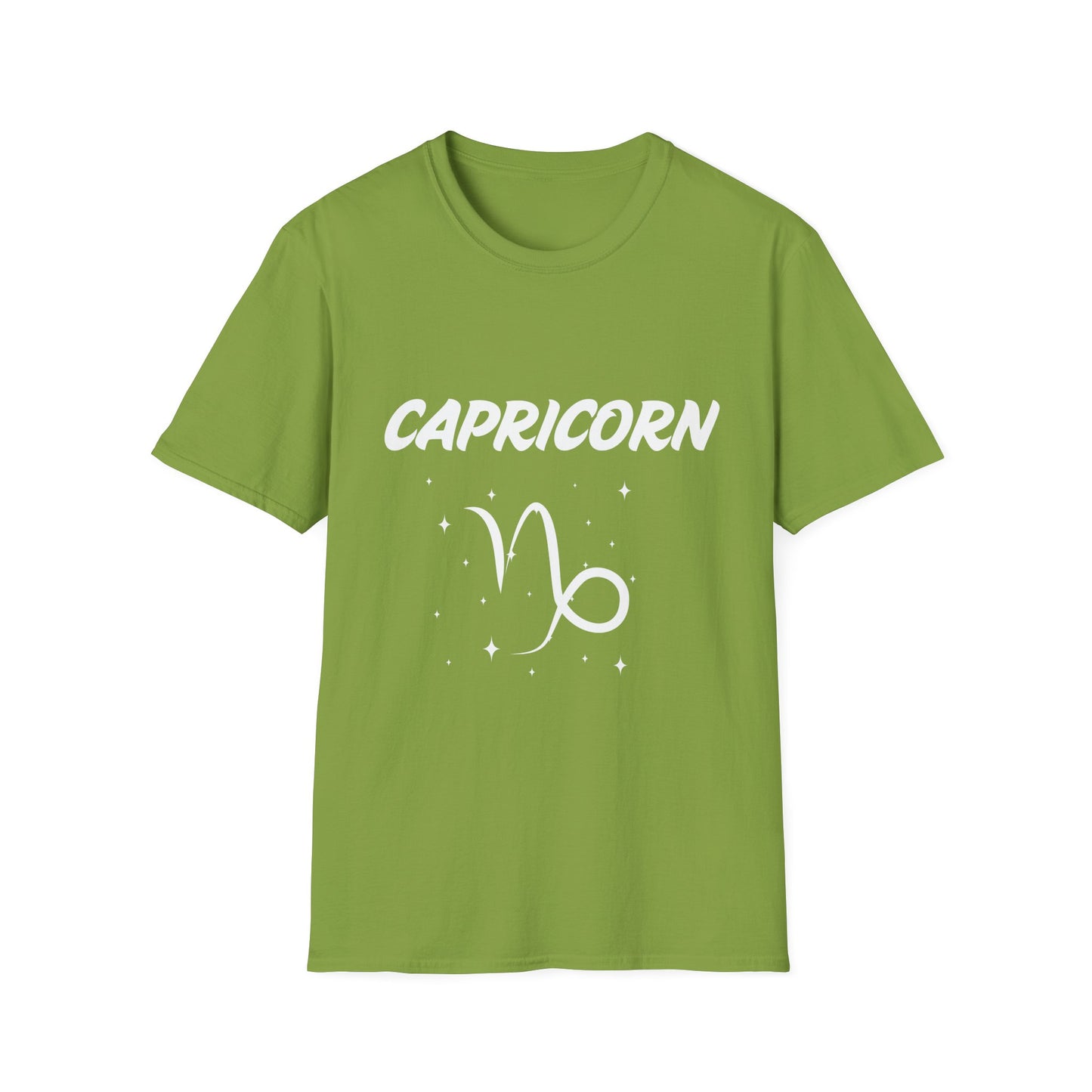 Capricorn Zodiac  White Soft Unisex T-shirt