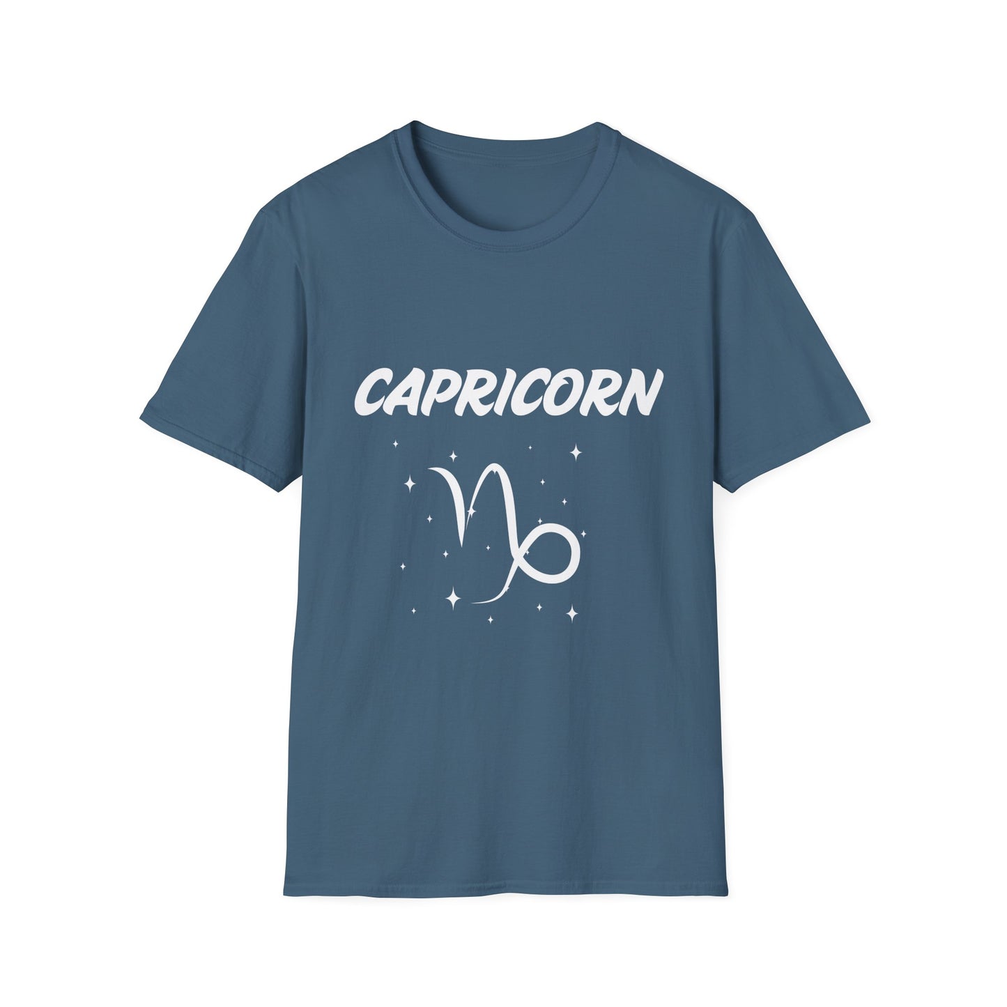 Capricorn Zodiac  White Soft Unisex T-shirt