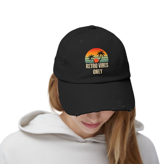 Retro Vibes Distressed Cap