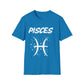 Pisces Zodiac White Soft Unisex T-shirt