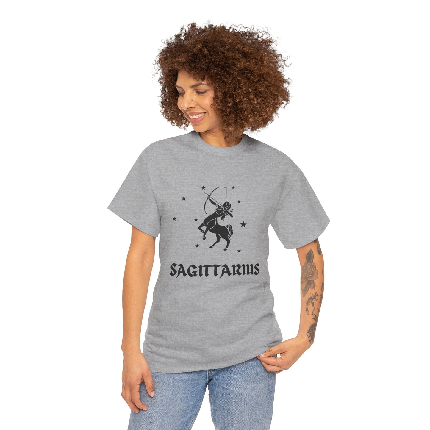 Sagittarius Zodiac Black Soft Unisex T-shirt
