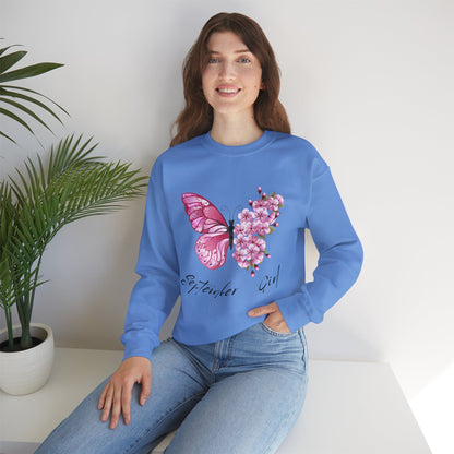 September Girl Butterfly Sweatshirt