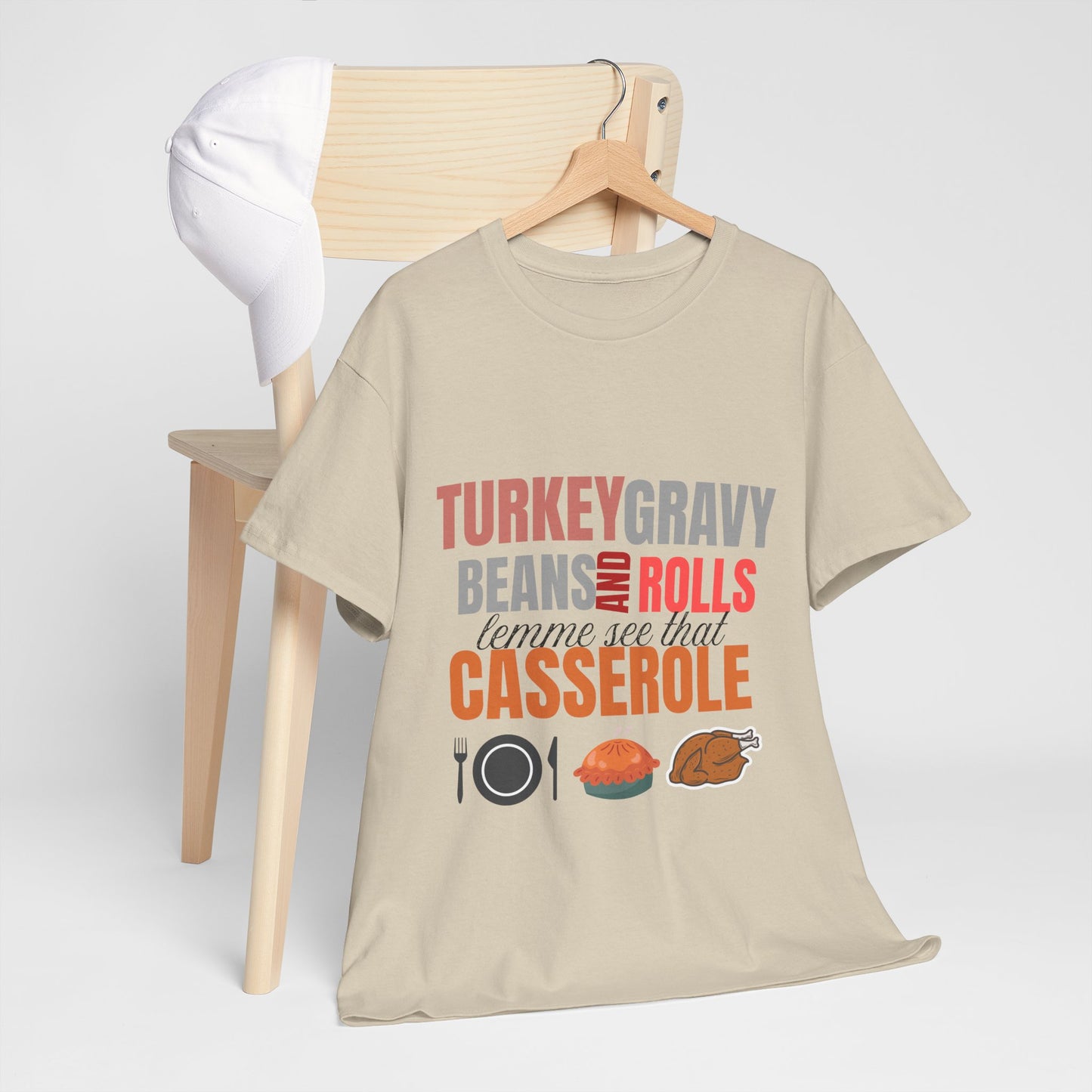 Turkey Gravy Beans Casserole cotton unisex t shirt
