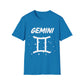 Gemini Zodiac White Soft Unisex T-shirt