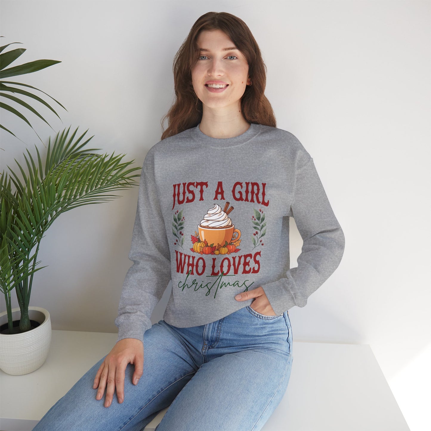Just a Girl Who Loves Christmas Unisex Sweatshirt