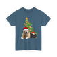 Christmas Dog and cat cotton unisex T- shirt