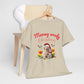 Meowy Woofy Christmas Cotton Unisex T-shirt
