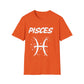 Pisces Zodiac White Soft Unisex T-shirt