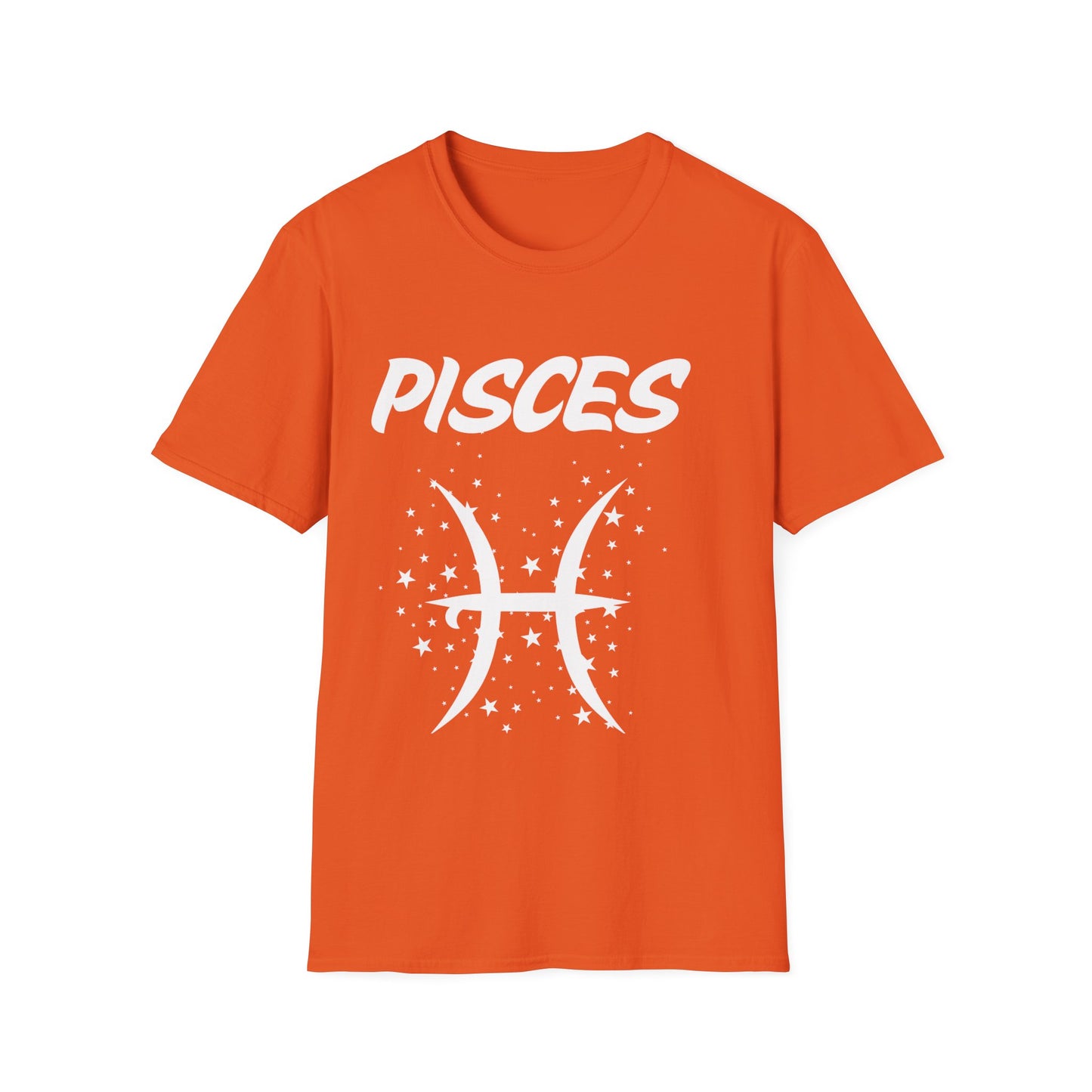 Pisces Zodiac White Soft Unisex T-shirt
