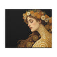 Lady with Flowers Canvas Art Print