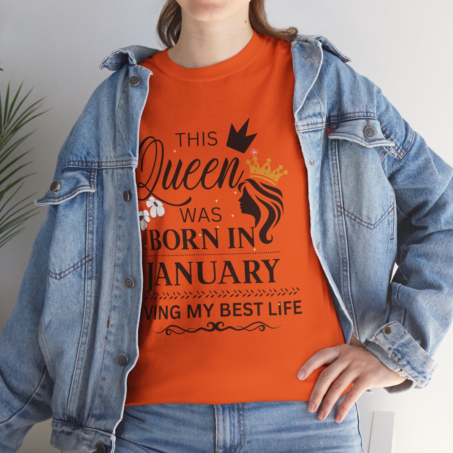 January birthday queen unisex tee