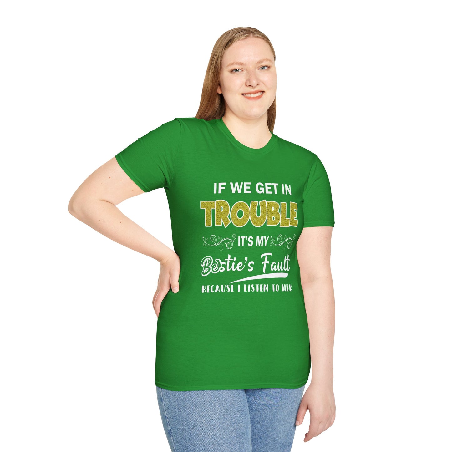 Bestie Trouble Soft Unisex T-Shirt
