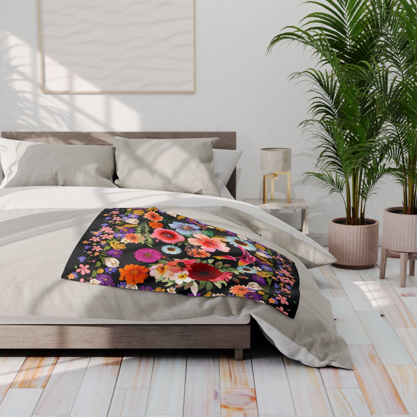 Flowers Arctic Fleece Blanket