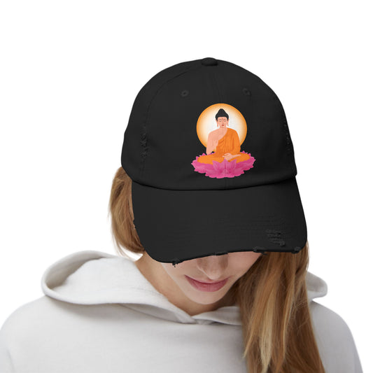 Wisdom Kindness Compassion Distressed Cap