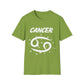 Cancer Zodiac White Soft Unisex T-shirt