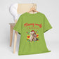Meowy Woofy Christmas Cotton Unisex T-shirt