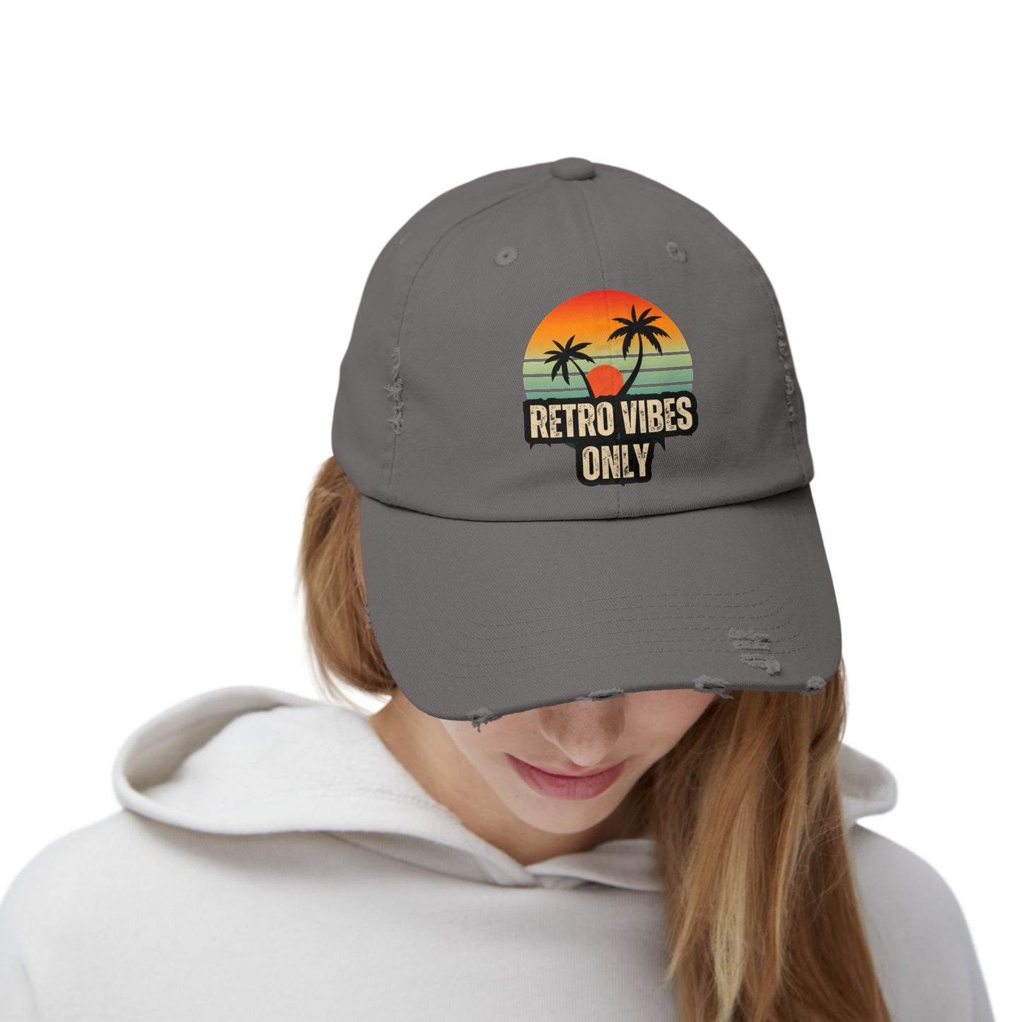 Retro Vibes Distressed Cap