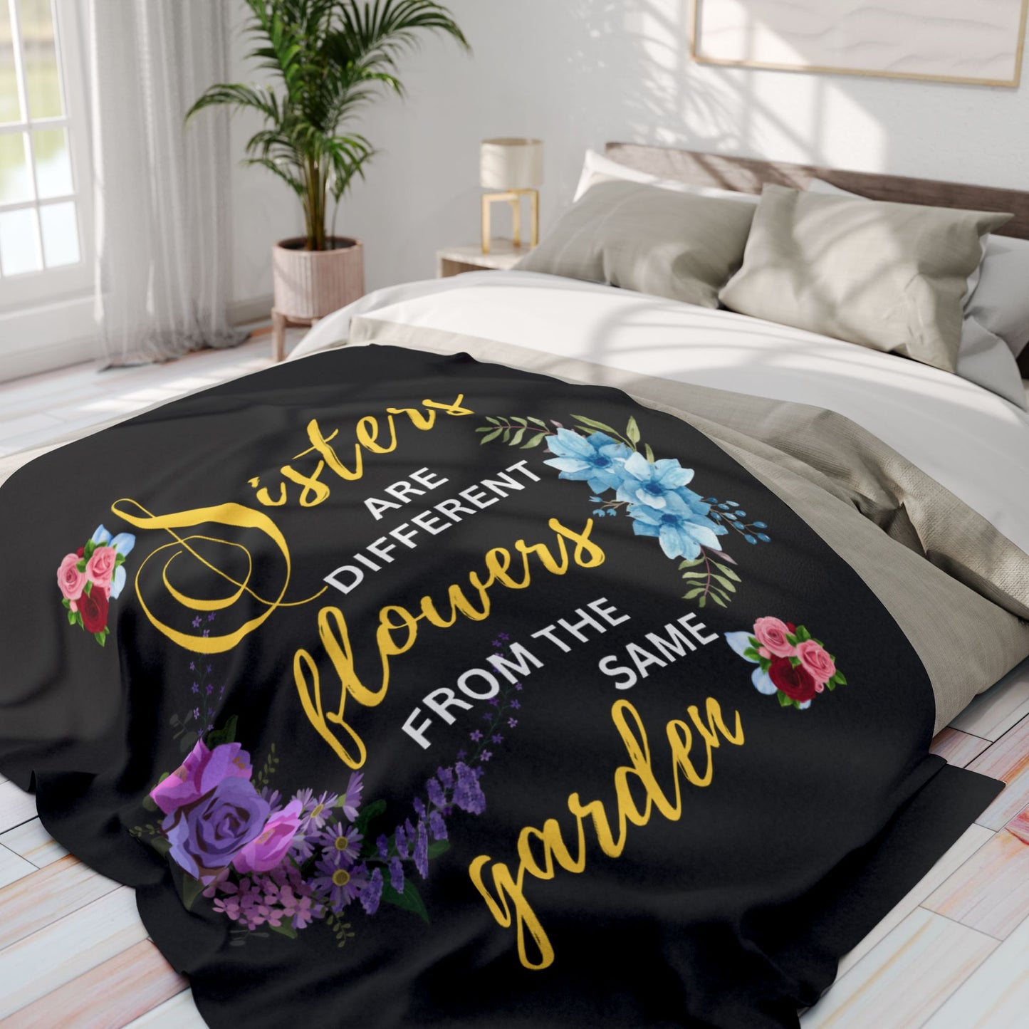 Sister Arctic garden A  Fleece Blanket
