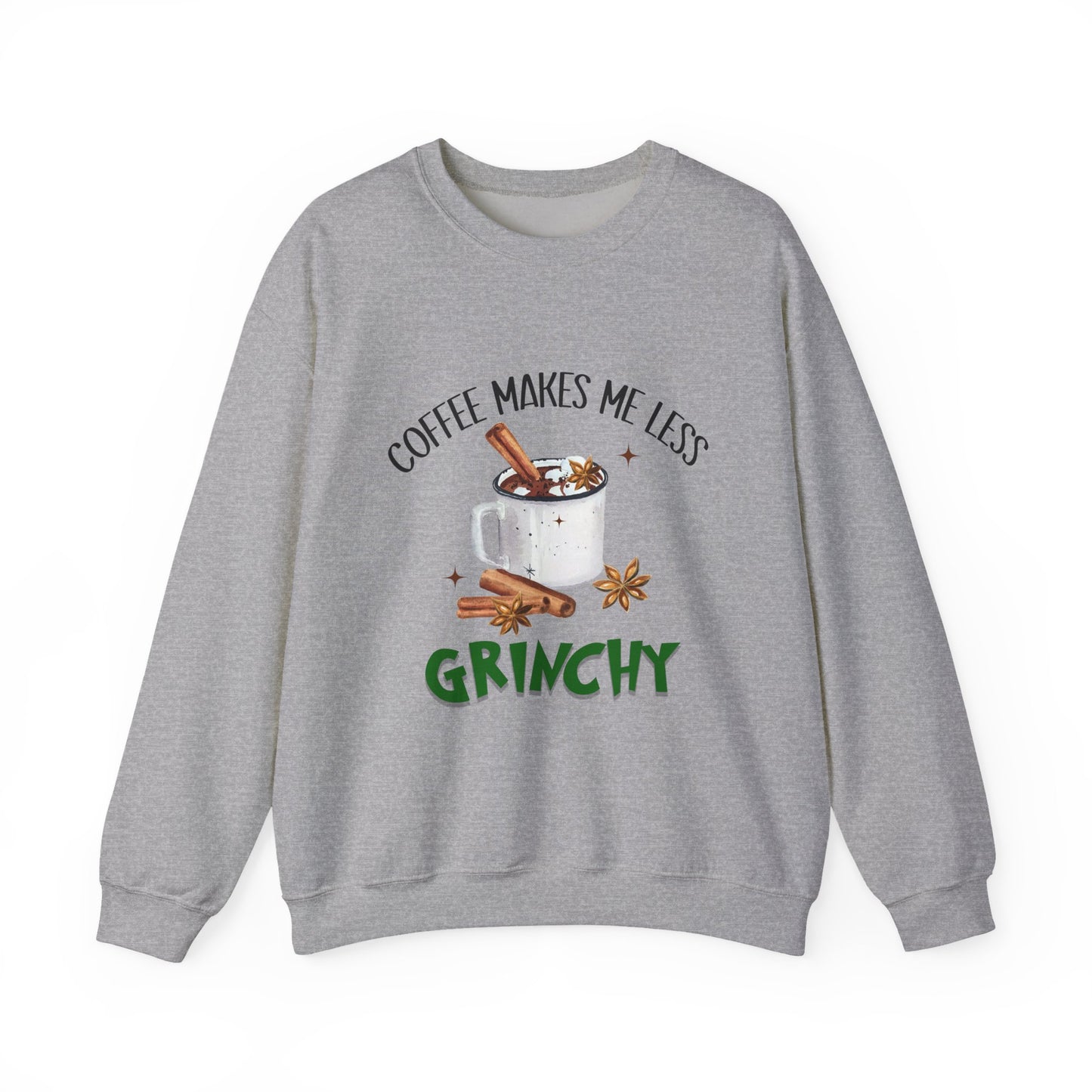 Coffee Makes Me Less Grinchy Sweatshirt Unisex Sweatshirt