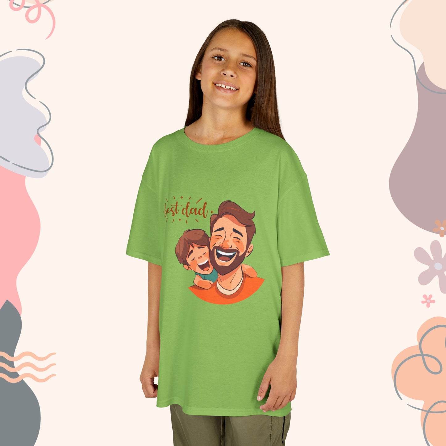 Best Dad kids tee youth Tshirt