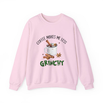 Coffee Makes Me Less Grinchy Sweatshirt Unisex Sweatshirt