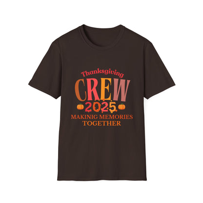 Thanksgiving Crew 2025 Soft Unisex T-shirt