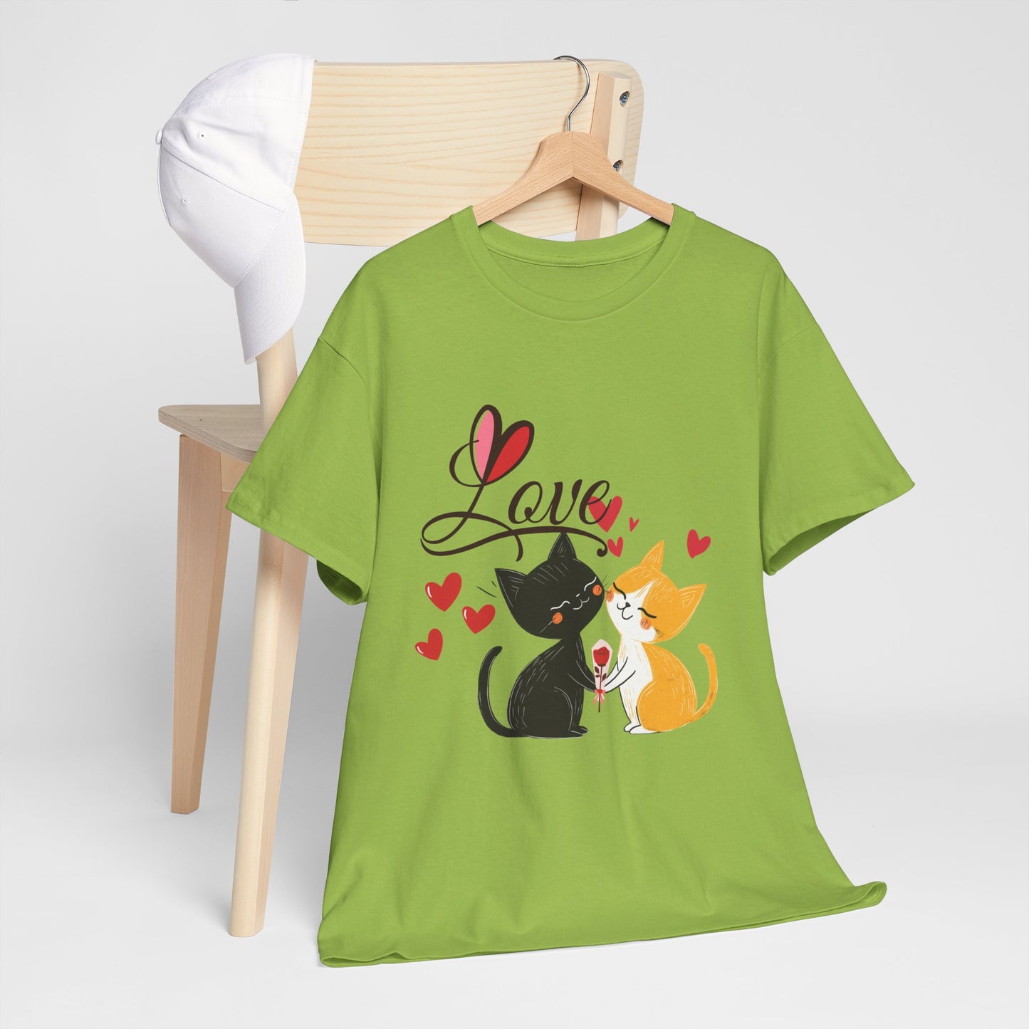 Cat Couple 'Love COTTON UNISEX  T-Shirt