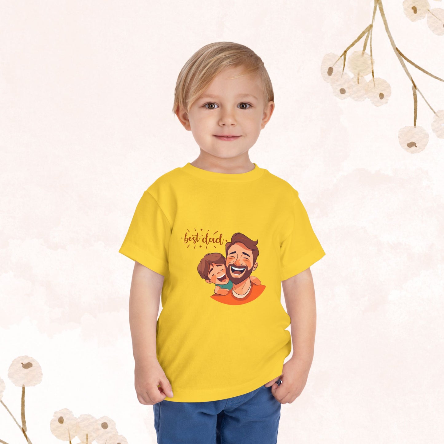 Best dad Toddler Short Sleeve Tee