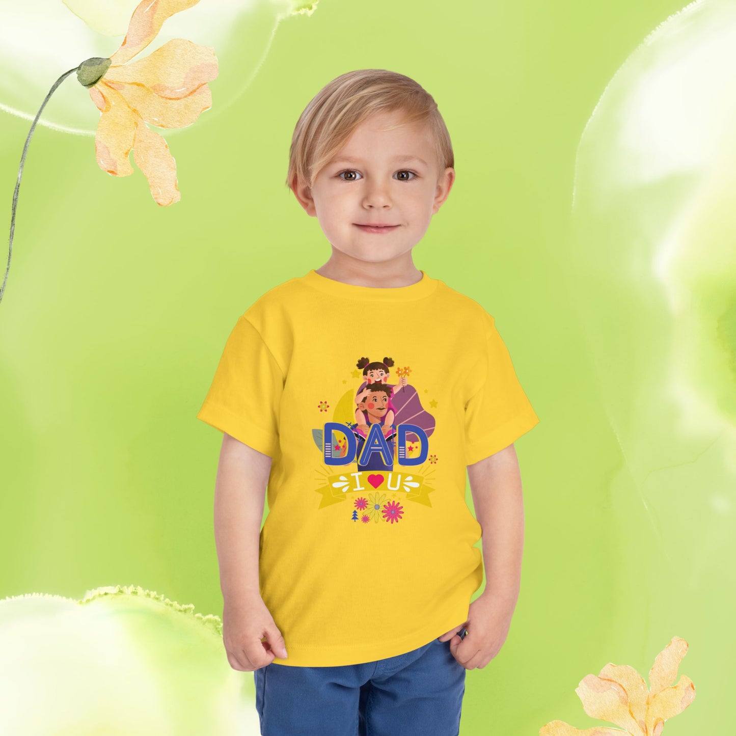 Dad love Toddler Short Sleeve Tee