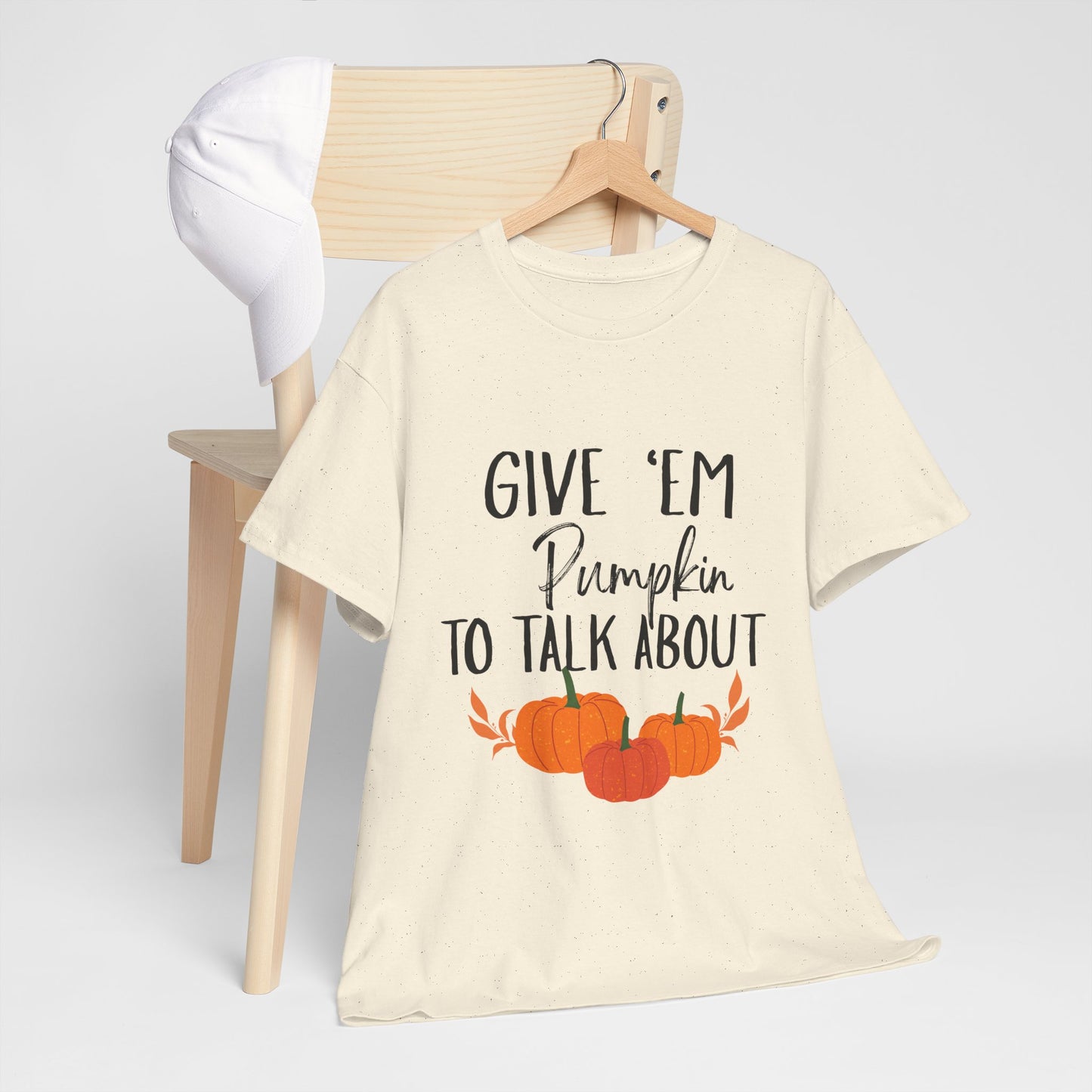 Pumpkin To Talk About COTTON UNISEX T-SHIRT