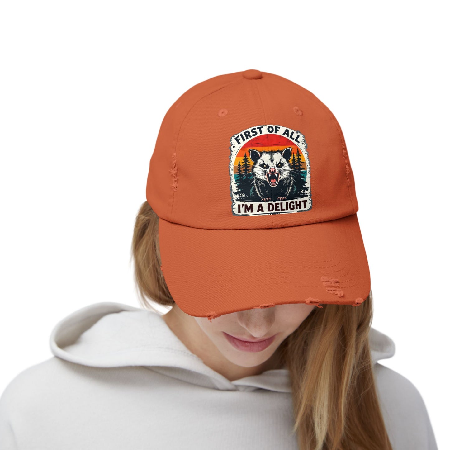 I'm a delight Distressed Cap