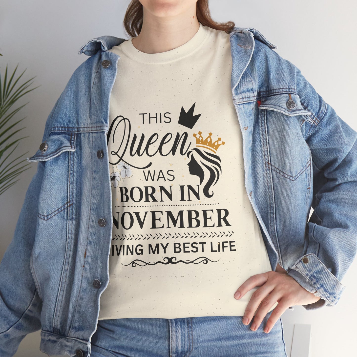 November Birthday Queen Unisex Tee