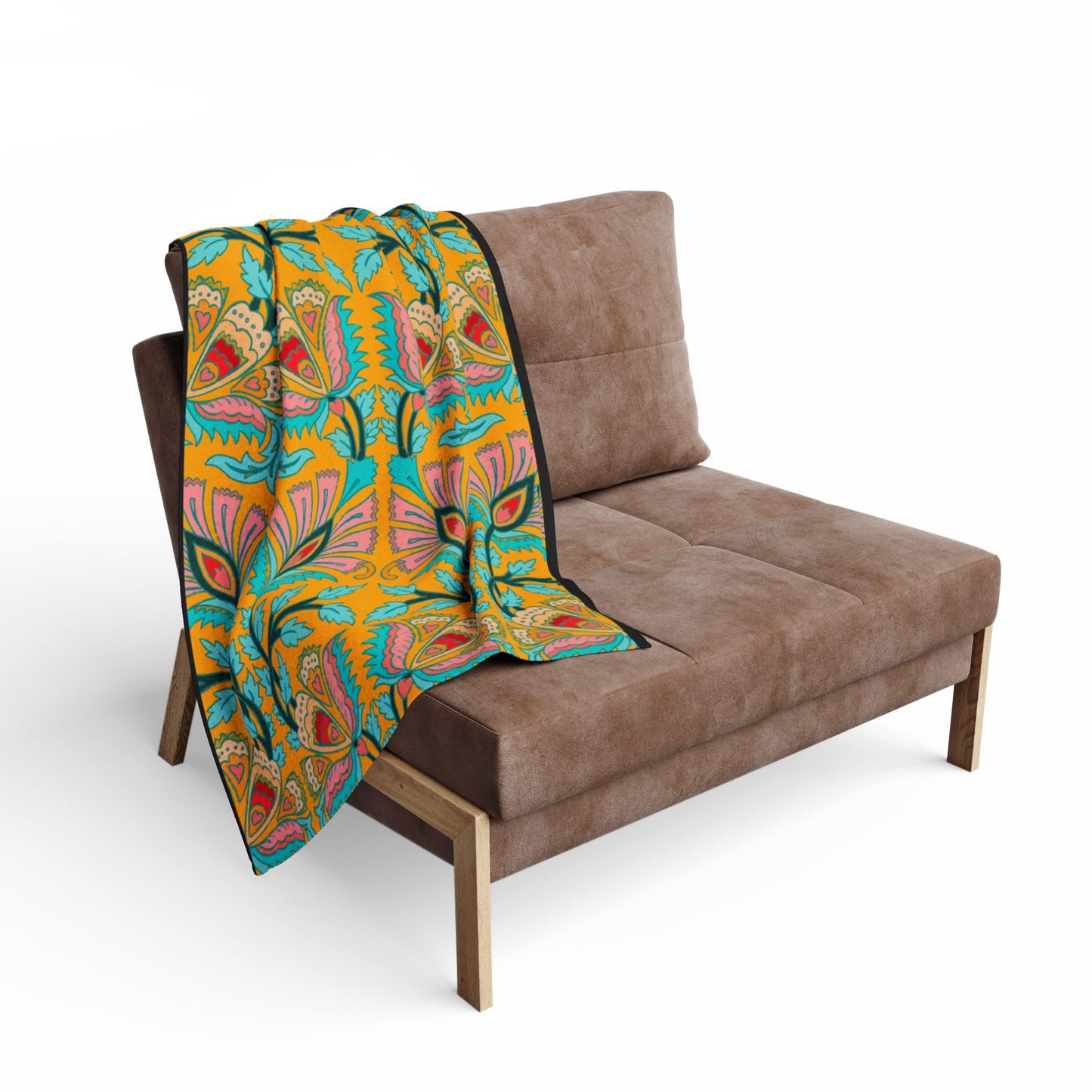 Vibrant Floral Arctic Fleece Blanket
