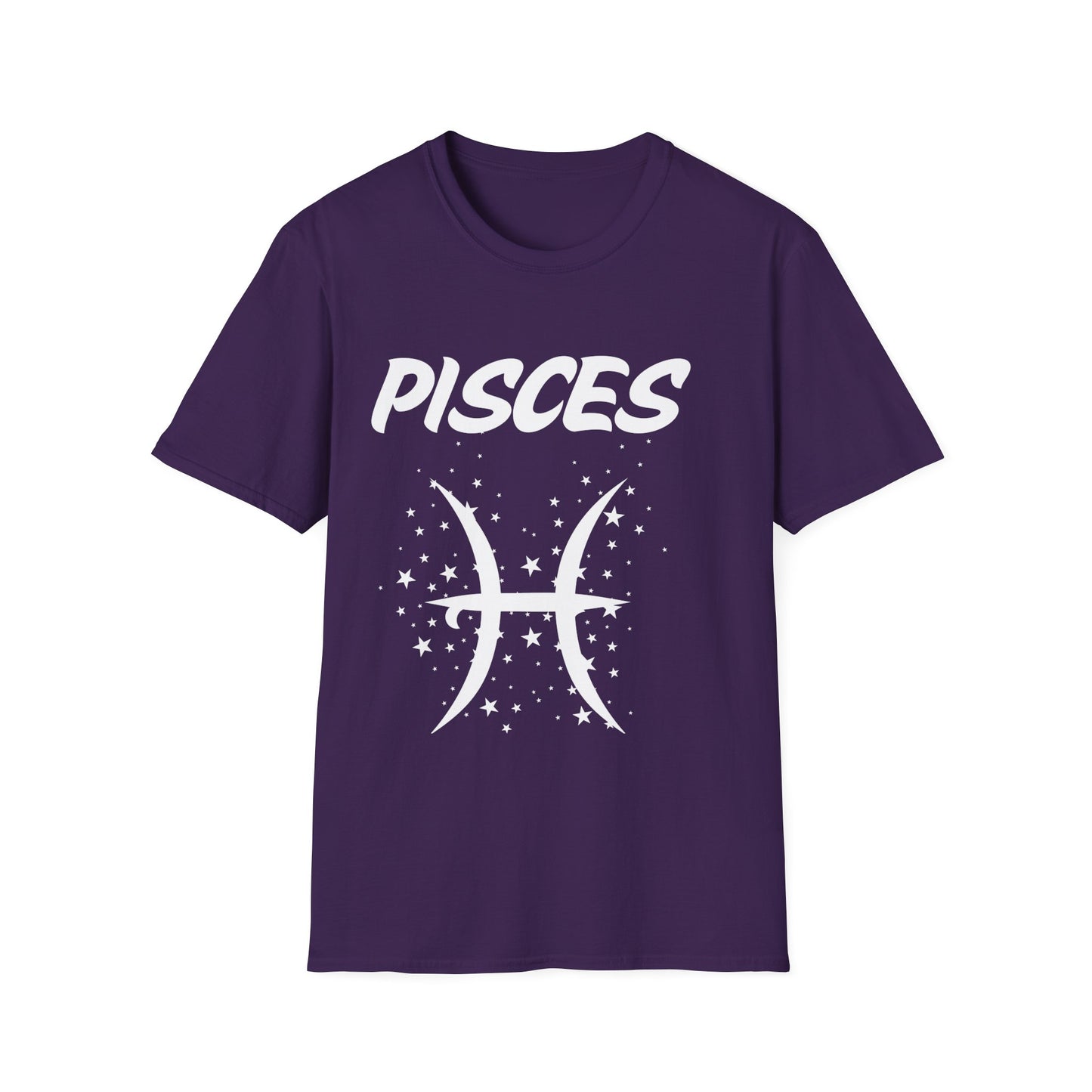 Pisces Zodiac White Soft Unisex T-shirt