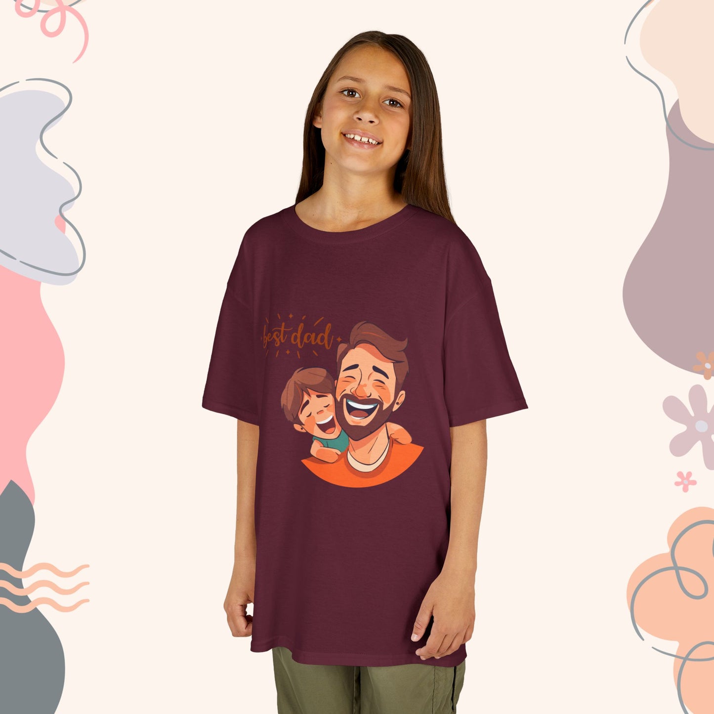 Best Dad kids tee youth Tshirt