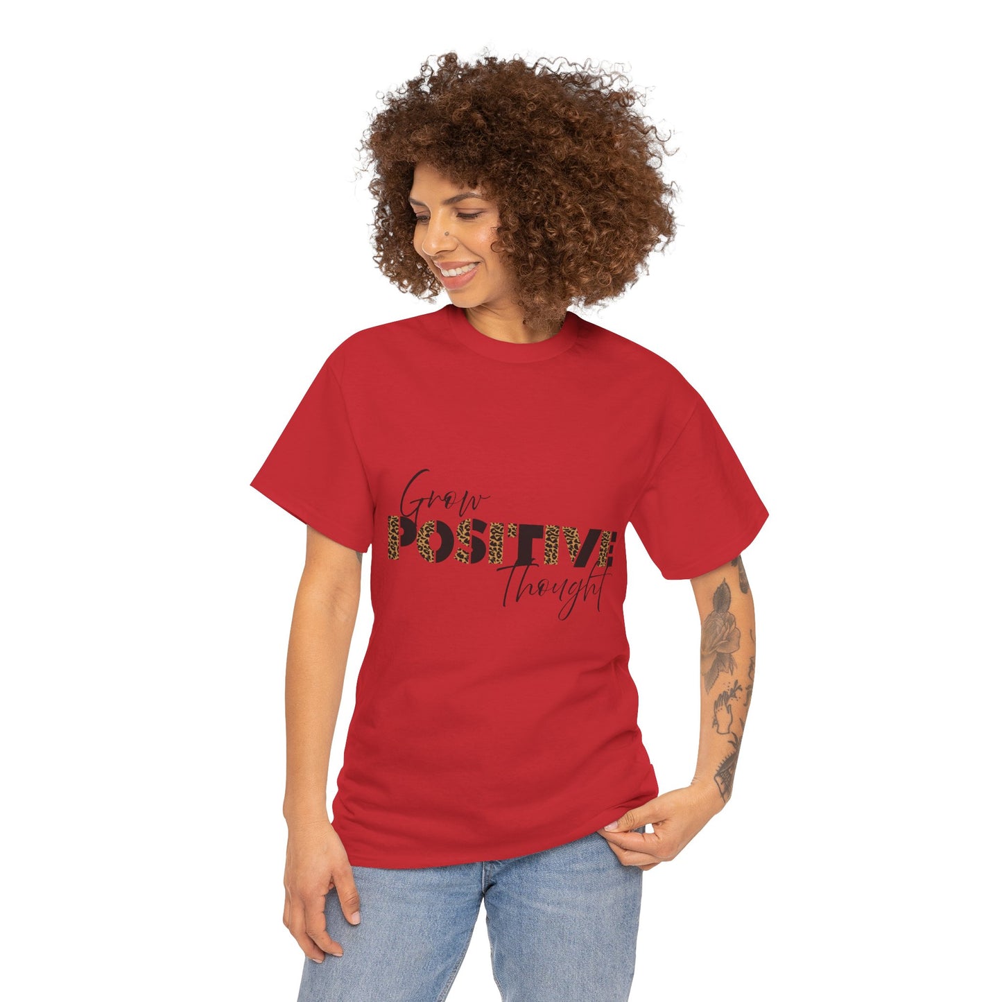 Positive Thought Cotton unisex T-Shirt