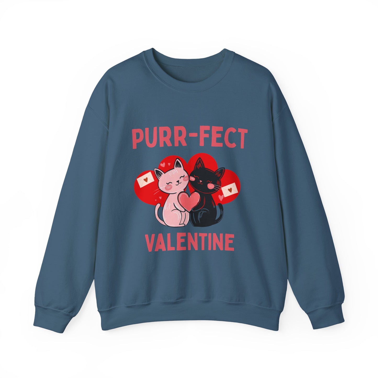 Valentine Cat UNISEX SWEATSHIRT