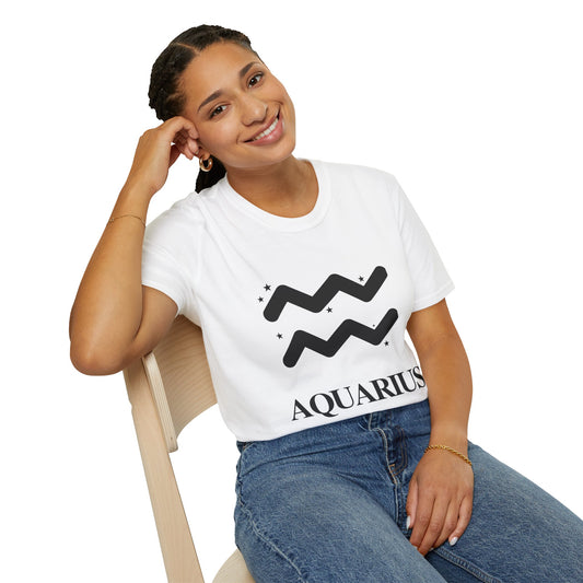 Aquarius Zodiac Unisex Soft style T-Shirt