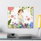 Lady with hat Art Print