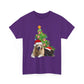 Christmas Dog and cat cotton unisex T- shirt