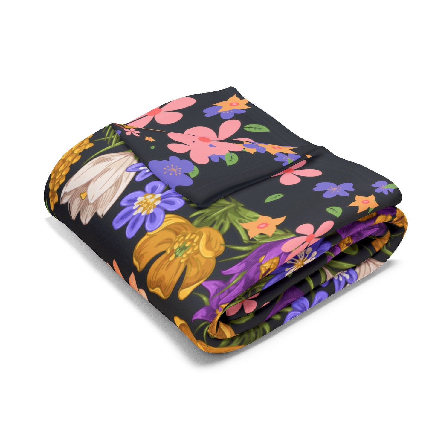 Flowers Arctic Fleece Blanket