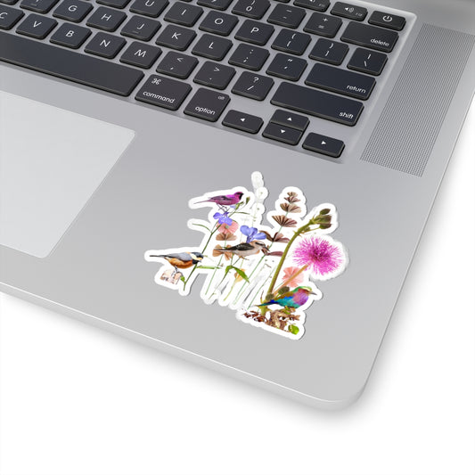 Cute flowers Kiss-Cut Stickers