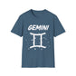 Gemini Zodiac White Soft Unisex T-shirt
